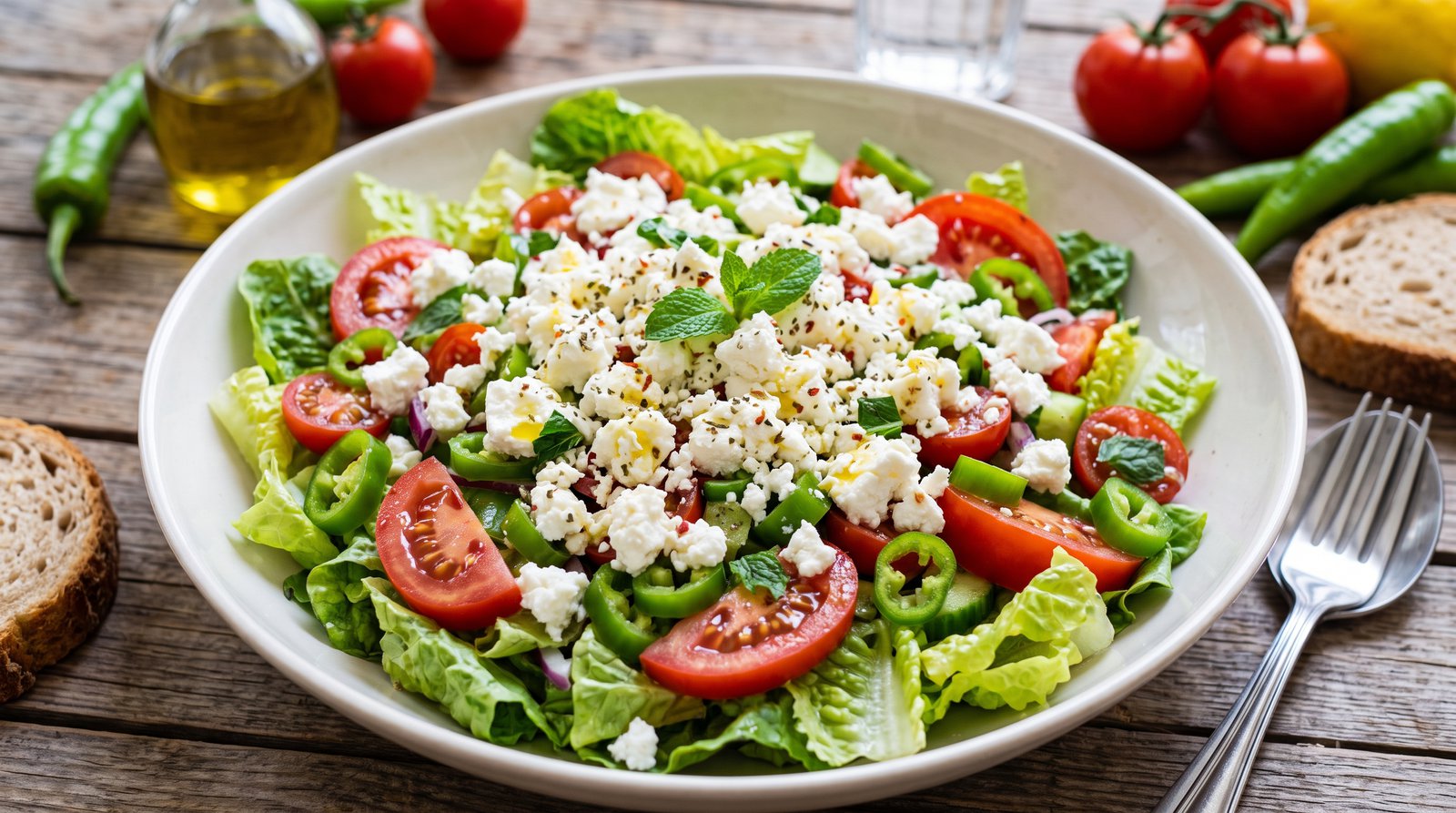 Lor Peynirli Salata