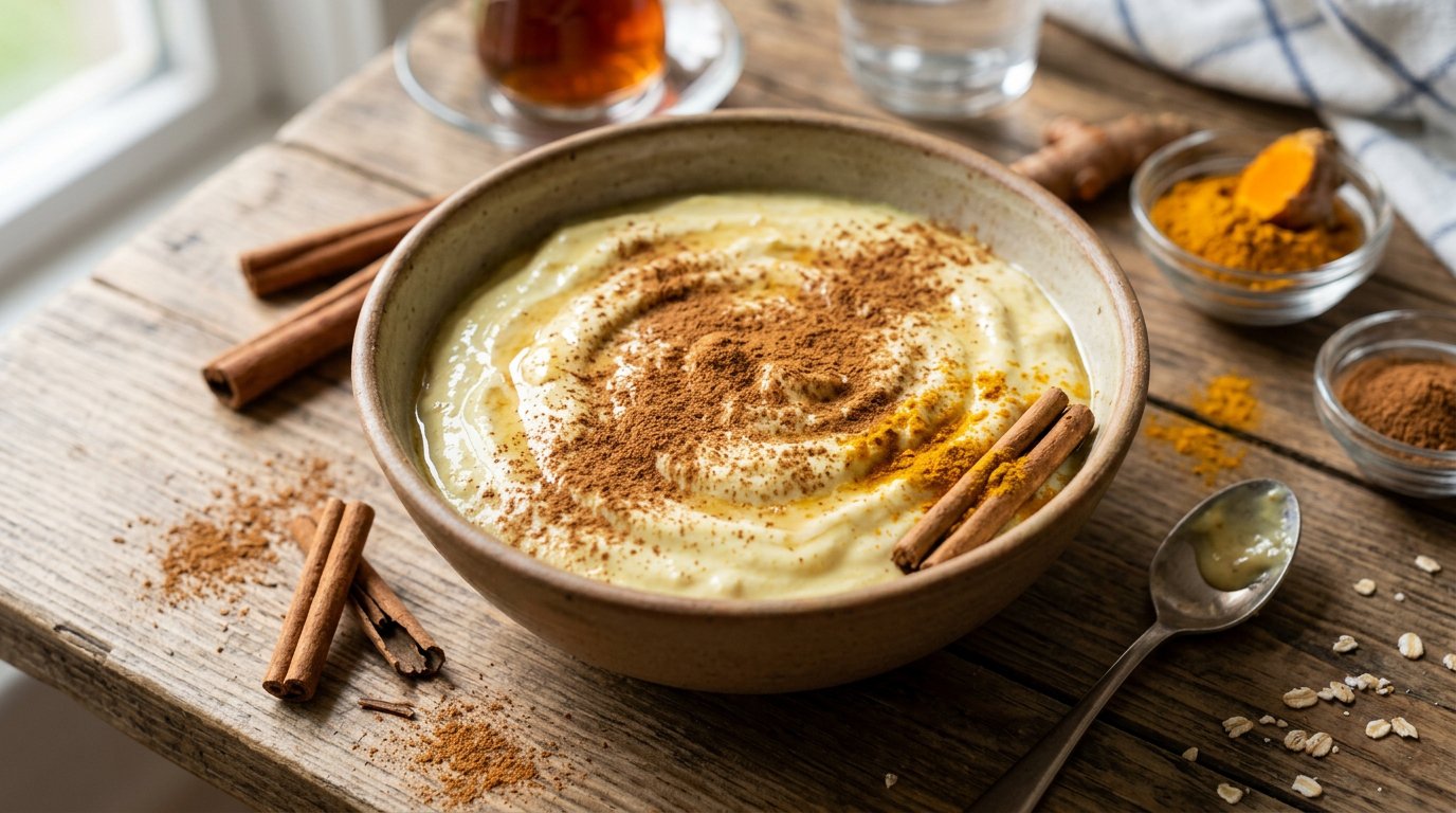 Zerdeçallı Tarçınlı Yoğurt
